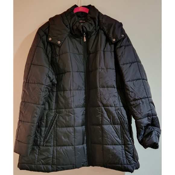 torrid Jackets & Blazers - Torrid Size 3 Black Hooded Winter Coat